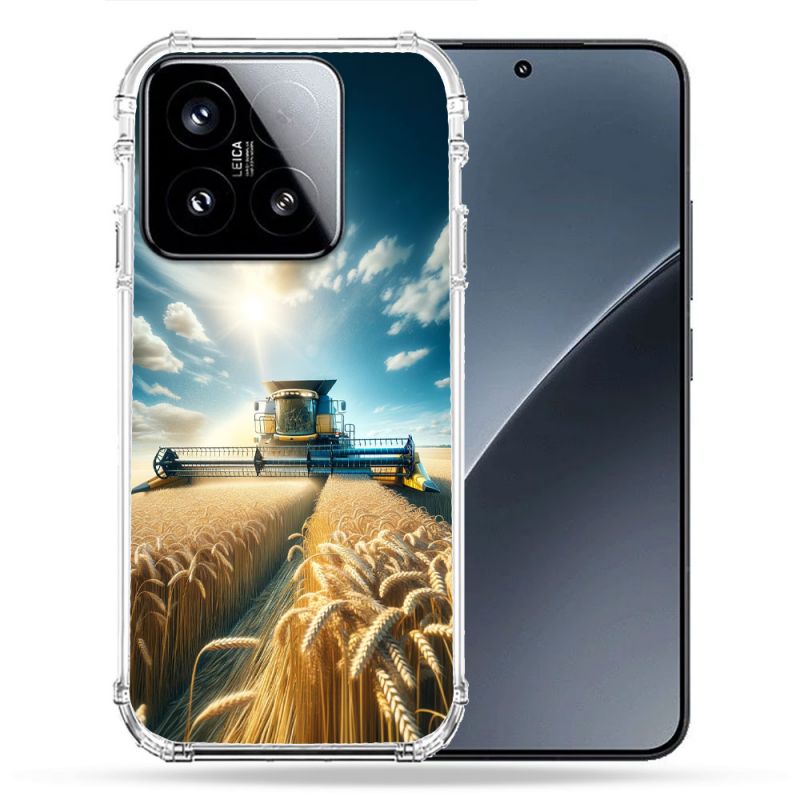 Coque Renforcée Pour Xiaomi 15 Agriculture Moissonneuse Blé