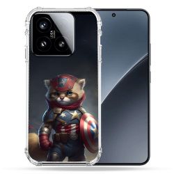 Coque Renforcée Pour Xiaomi 15 Animal Chat America