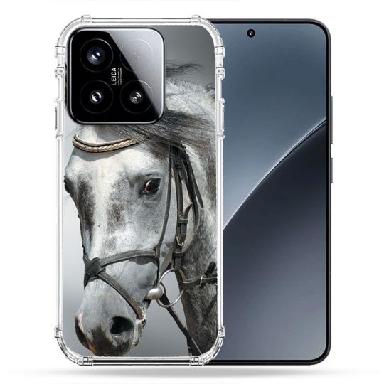 Coque Renforcée Pour Xiaomi 15 Animal Cheval Blanc