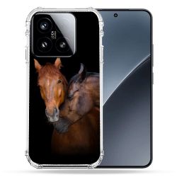 Coque Renforcée Pour Xiaomi 15 Animal Cheval Marron