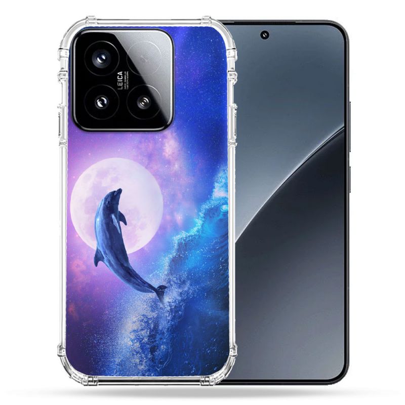 Coque Renforcée Pour Xiaomi 15 Animal Dauphin Vague
