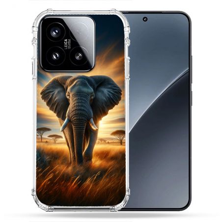 Coque Renforcée Pour Xiaomi 15 Animal Elephant Savane