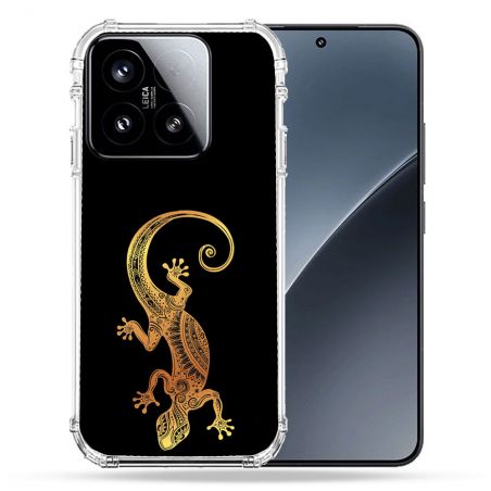 Coque Renforcée Pour Xiaomi 15 Animal Lezard Noir