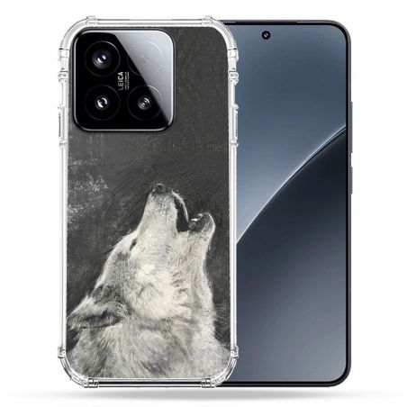 Coque Renforcée Pour Xiaomi 15 Animal Loup Hurlement