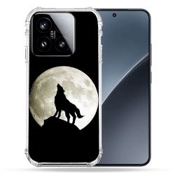 Coque Renforcée Pour Xiaomi 15 Animal Loup Noir