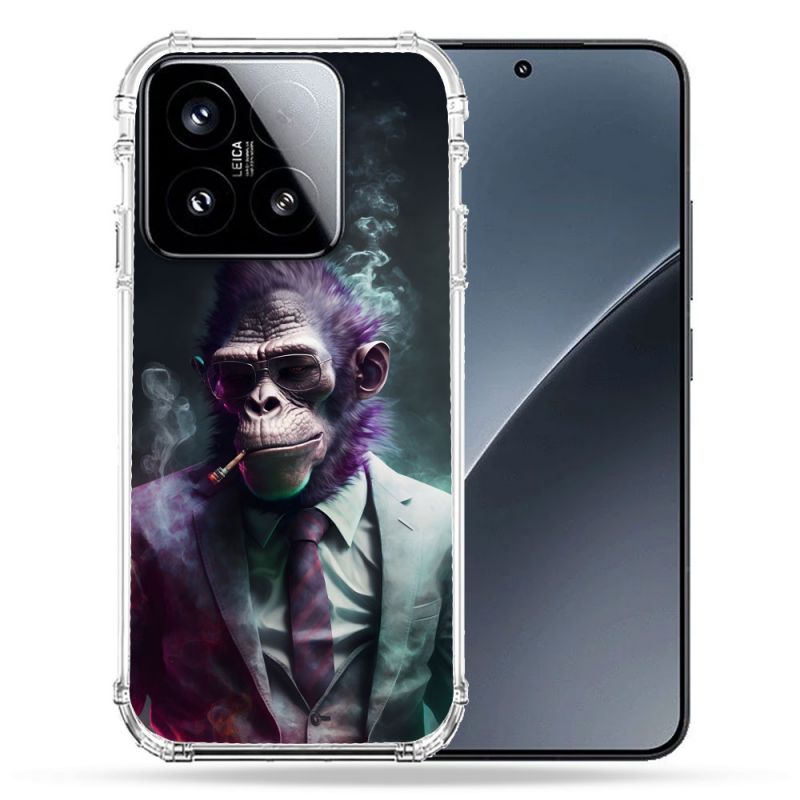 Coque Renforcée Pour Xiaomi 15 Animal Singe Business