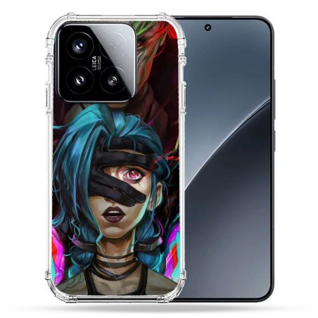Coque Renforcée Pour Xiaomi 15 Arcane Jinx Bleu