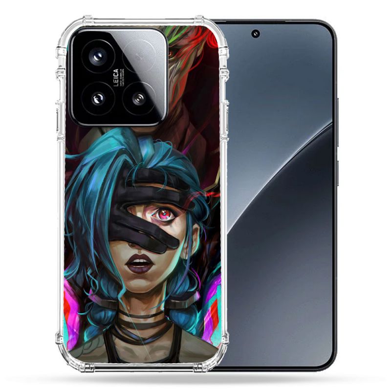 Coque Renforcée Pour Xiaomi 15 Arcane Jinx Bleu
