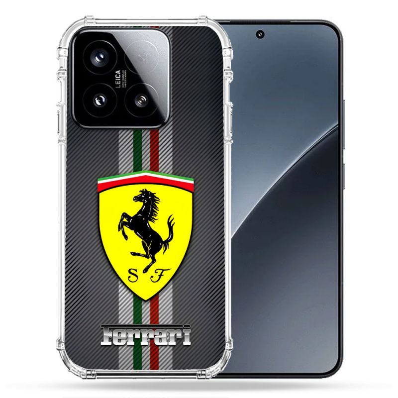 Coque Renforcée Pour Xiaomi 15 Ferrari Carbone