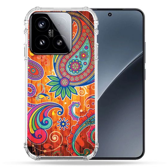 Coque Renforcée Pour Xiaomi 15 Fleur Psychedelic