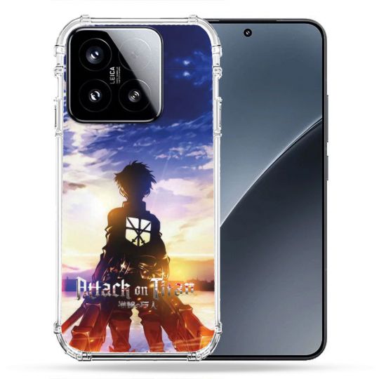 Coque Renforcée Pour Xiaomi 15 Manga Attaque Titans Soleil