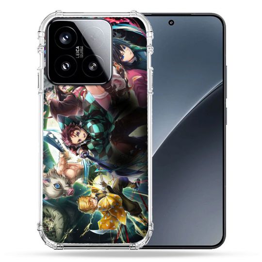 Coque Renforcée Pour Xiaomi 15 Manga Demon Slayer Groupe