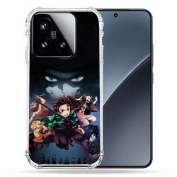 Coque Renforcée Pour Xiaomi 15 Manga Demon Slayer Noir