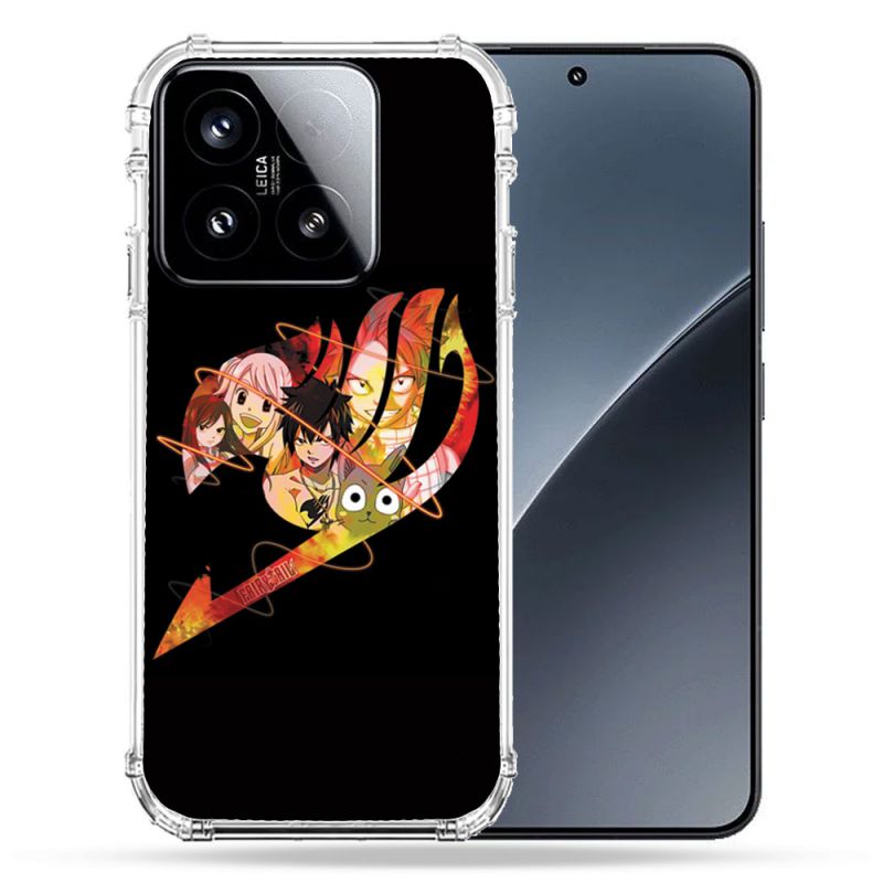 Coque Renforcée Pour Xiaomi 15 Manga Fairy Tail Logo Noir