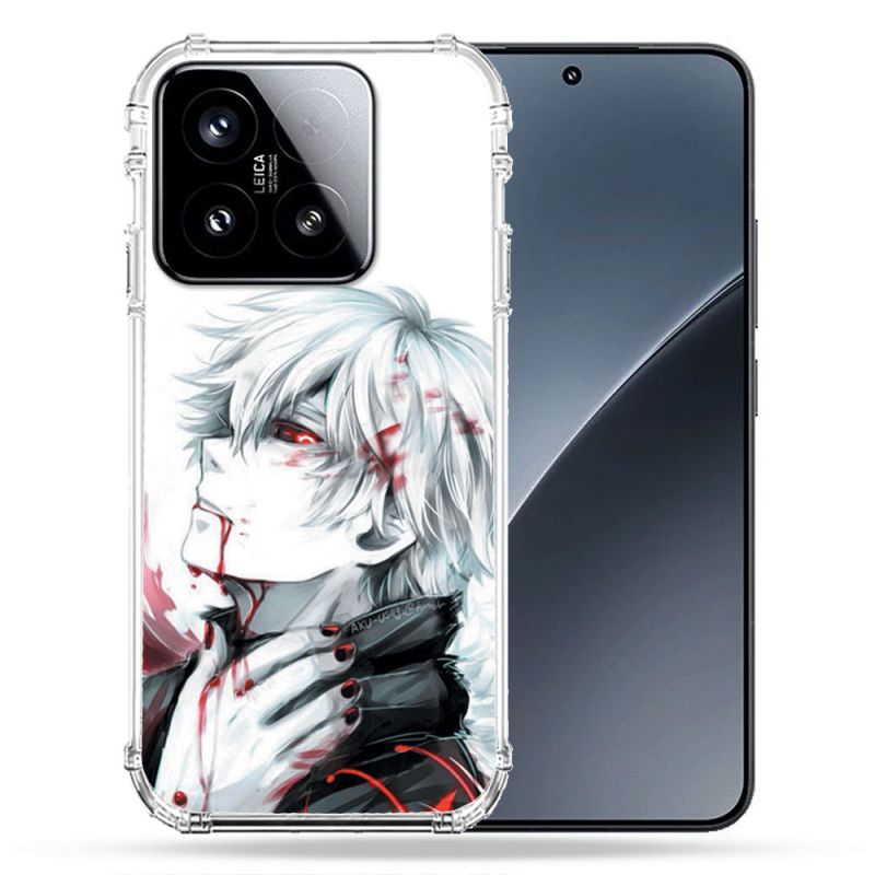 Coque Renforcée Pour Xiaomi 15 Manga Tokyo Ghoul Kaneki Blanc