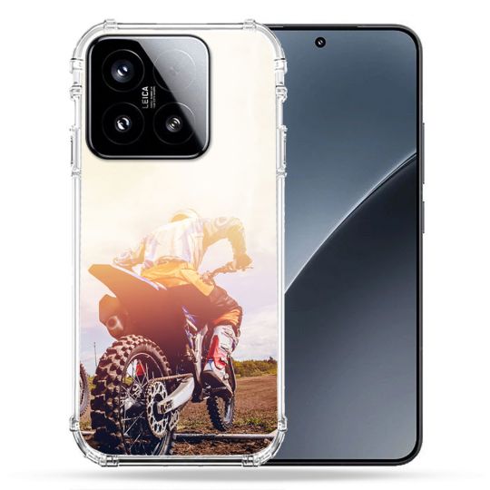 Coque Renforcée Pour Xiaomi 15 Moto Cross Soleil