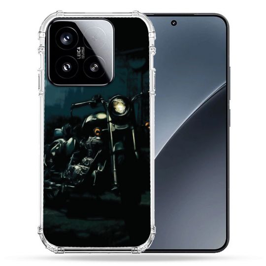 Coque Renforcée Pour Xiaomi 15 Moto Harley Vintage