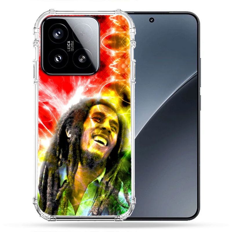 Coque Renforcée Pour Xiaomi 15 Musique Bob Marley Color
