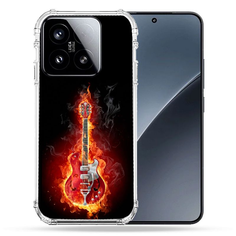 Coque Renforcée Pour Xiaomi 15 Musique Guitare Electrique