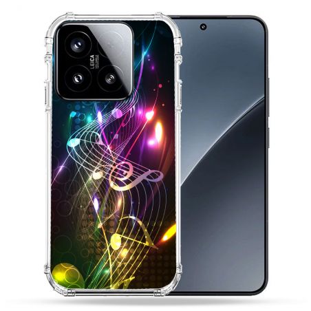 Coque Renforcée Pour Xiaomi 15 Musique Partition Multicolore