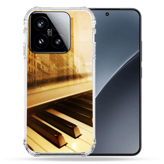 Coque Renforcée Pour Xiaomi 15 Musique Piano Retro