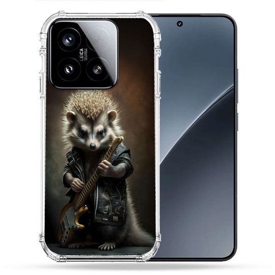 Coque Renforcée Pour Xiaomi 15 Musique Rock Herisson