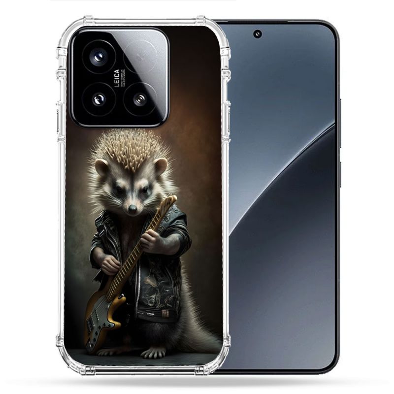 Coque Renforcée Pour Xiaomi 15 Musique Rock Herisson