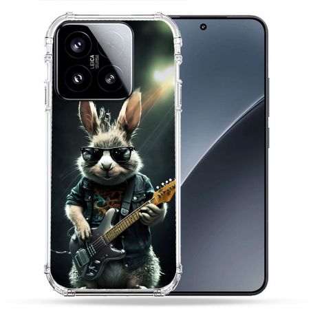 Coque Renforcée Pour Xiaomi 15 Musique Rock Lapin