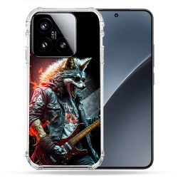Coque Renforcée Pour Xiaomi 15 Musique Rock Loup