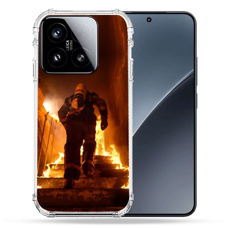 Coque Renforcée Pour Xiaomi 15 Pompier Escalier