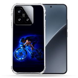 Coque Renforcée Pour Xiaomi 15 Sport Cyclisme Bleu