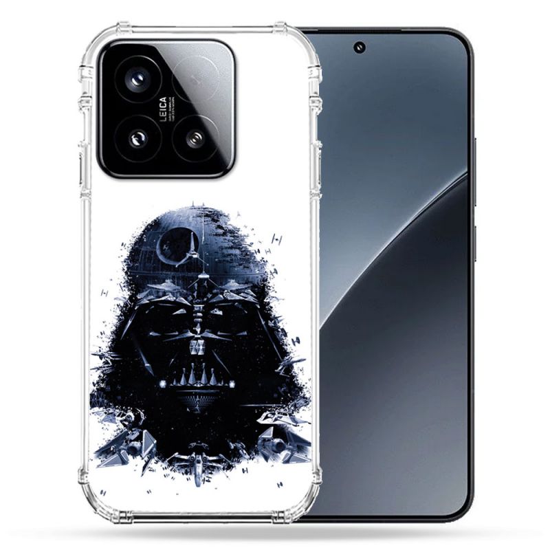 Coque Renforcée Pour Xiaomi 15 Star Wars - Dark Vador Blanc