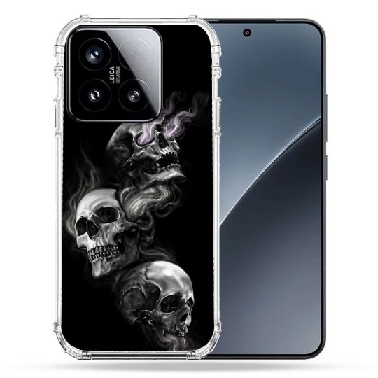 Coque Renforcée Pour Xiaomi 15 Tete de Mort Triple
