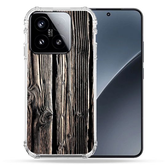 Coque Renforcée Pour Xiaomi 15 Texture Bois