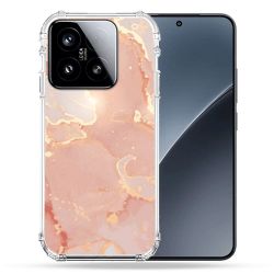 Coque Renforcée Pour Xiaomi 15 Texture Marbre Rose