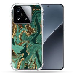 Coque Renforcée Pour Xiaomi 15 Texture Marbre Vert