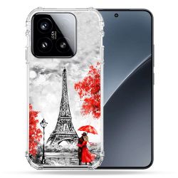 Coque Renforcée Pour Xiaomi 15 Voyage France Paris Rouge