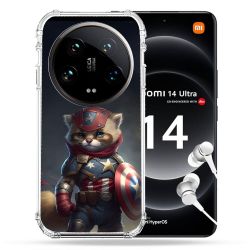Coque Renforcée Pour Xiaomi 14 Ultra Animal Chat America