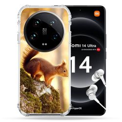 Coque Renforcée Pour Xiaomi 14 Ultra Animal Ecureuil Bois