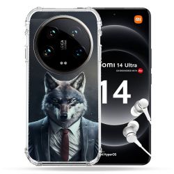 Coque Renforcée Pour Xiaomi 14 Ultra Animal Loup Business