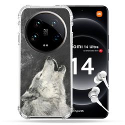 Coque Renforcée Pour Xiaomi 14 Ultra Animal Loup Hurlement
