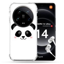 Coque Renforcée Pour Xiaomi 14 Ultra Animal Panda Blanc