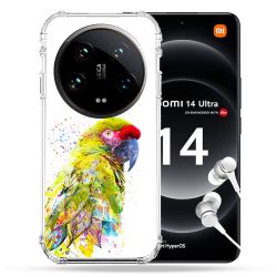 Coque Renforcée Pour Xiaomi 14 Ultra Animal Perroquet Jaune