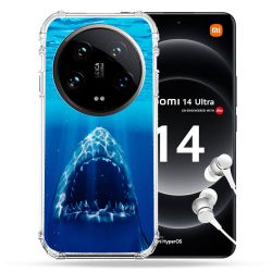 Coque Renforcée Pour Xiaomi 14 Ultra Animal Requin Dent