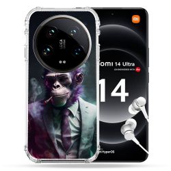 Coque Renforcée Pour Xiaomi 14 Ultra Animal Singe Business
