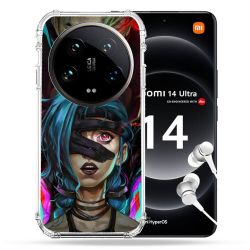 Coque Renforcée Pour Xiaomi 14 Ultra Arcane Jinx Bleu