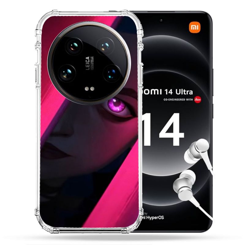 Coque Renforcée Pour Xiaomi 14 Ultra Arcane Jinx Rose