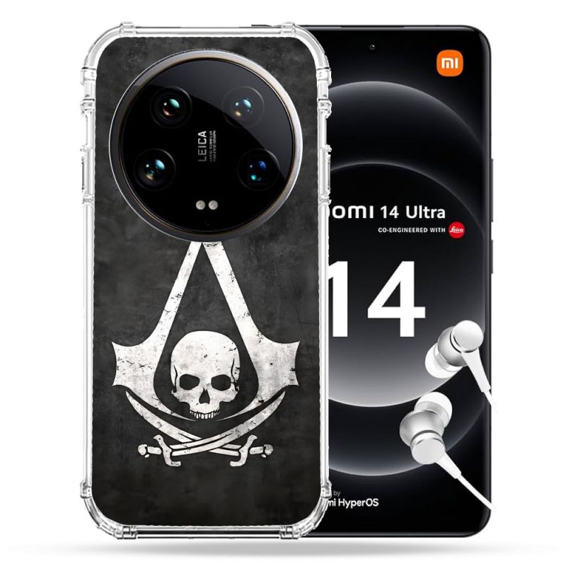 Coque Renforcée Pour Xiaomi 14 Ultra Assassin Creed Tete Mort