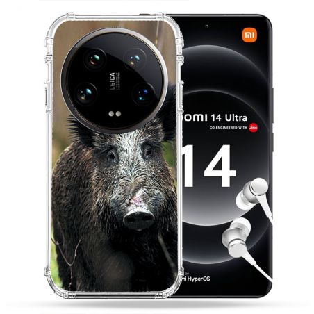 Coque Renforcée Pour Xiaomi 14 Ultra Chasse Sanglier bois