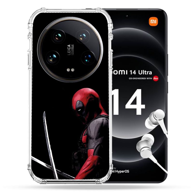 Coque Renforcée Pour Xiaomi 14 Ultra Deadpool Epee